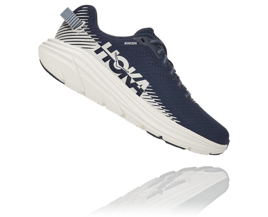 Tenis Hoka One One Hombre Azul Marino/Blancos - Rincon 2 - RMSB26954